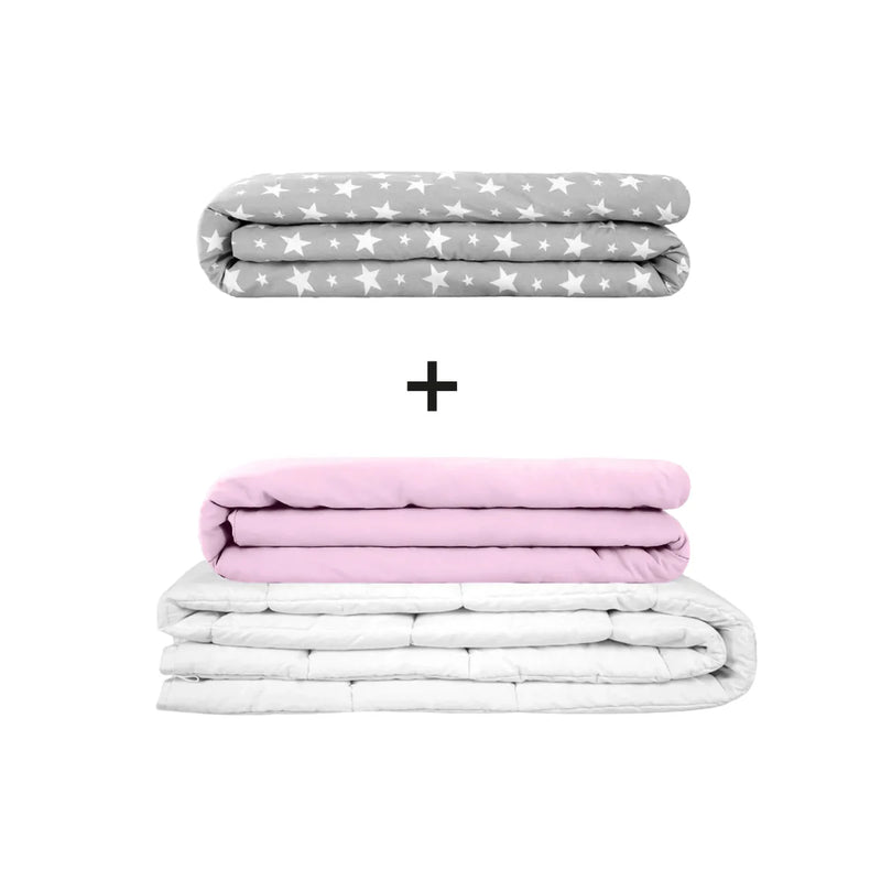 Original therapy blanket - weighted blanket set for adults including 2 covers of choice