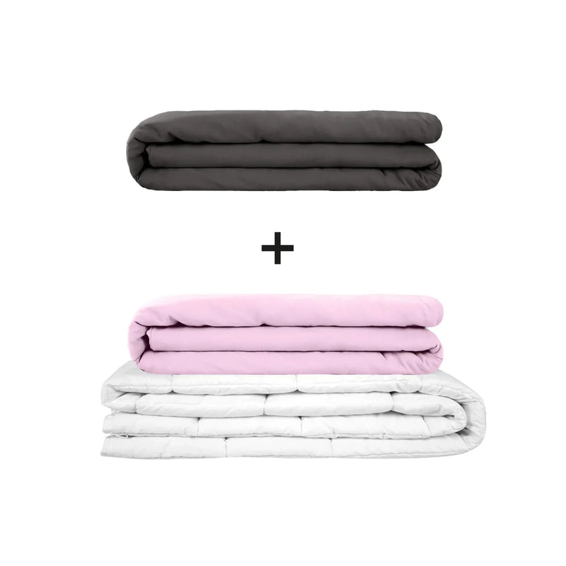 Original therapy blanket - weighted blanket set for adults including 2 covers of choice