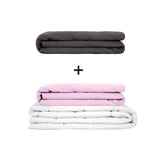Original therapy blanket - weighted blanket set for adults including 2 covers of choice
