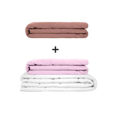 Original therapy blanket - weighted blanket set for adults including 2 covers of choice