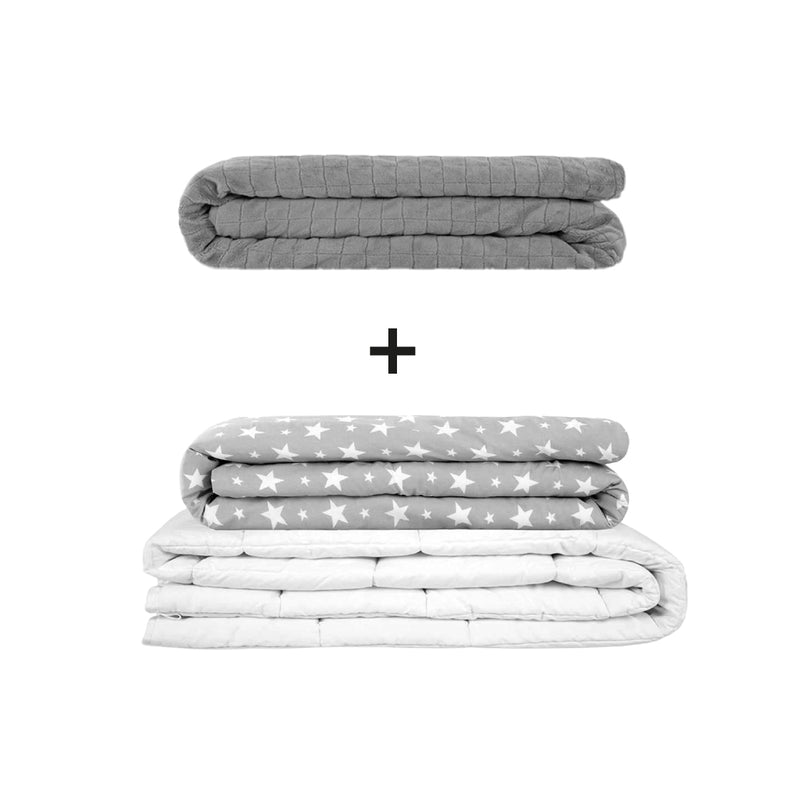 Original therapy blanket - weighted blanket set for adults including 2 covers of choice