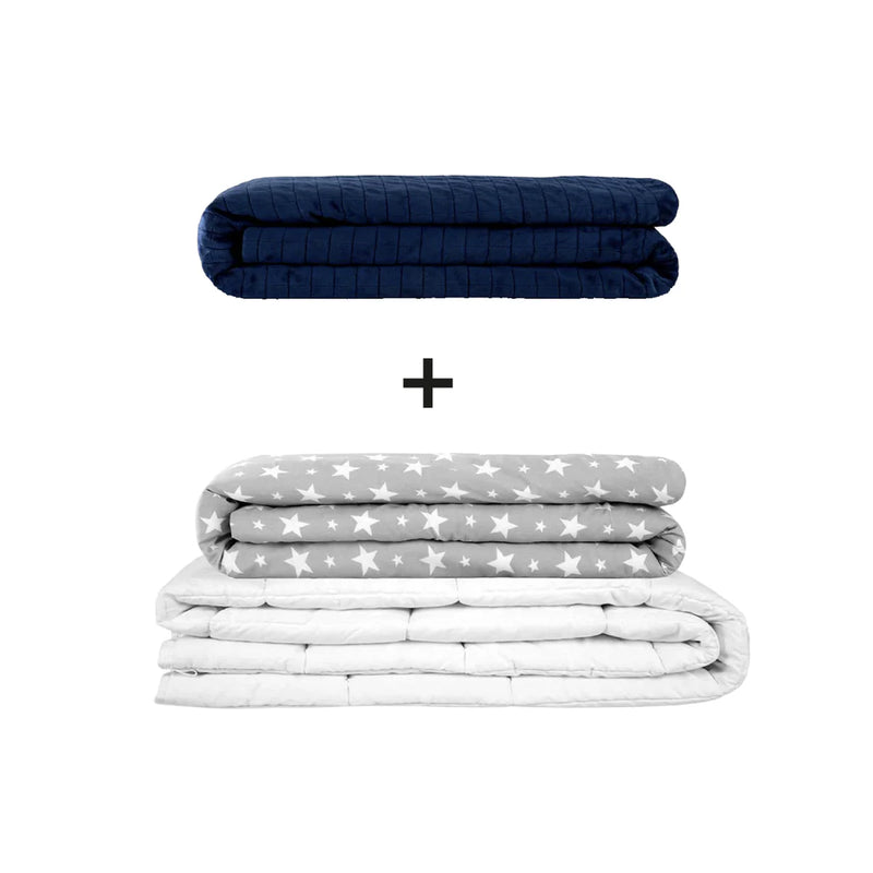 Original therapy blanket - weighted blanket set for adults including 2 covers of choice