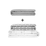 Original therapy blanket - weighted blanket set for adults including 2 covers of choice