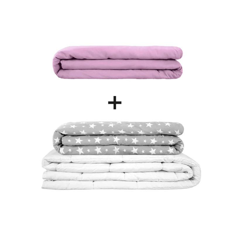 Original therapy blanket - weighted blanket set for adults including 2 covers of choice