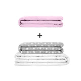 Original therapy blanket - weighted blanket set for adults including 2 covers of choice