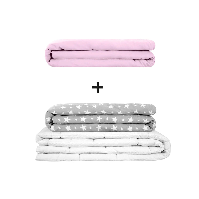 Original therapy blanket - weighted blanket set for adults including 2 covers of choice