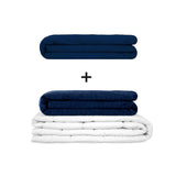 Original therapy blanket - weighted blanket set for adults including 2 covers of choice