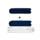 Originele therapiedeken - gewichtdeken set voor volwassenen inclusief 2 hoezen naar keuze