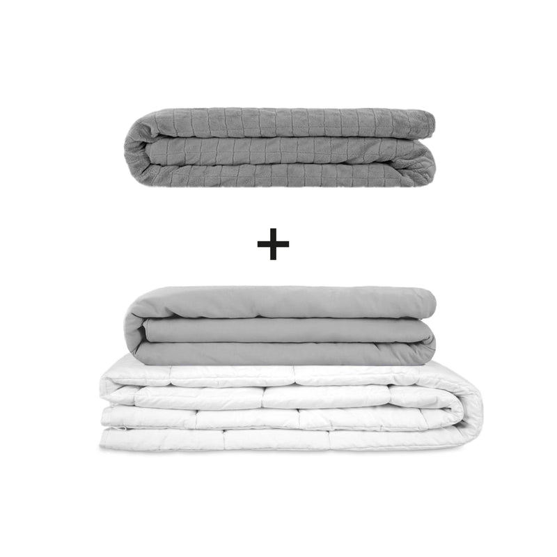 Original therapy blanket - weighted blanket set for adults including 2 covers of choice