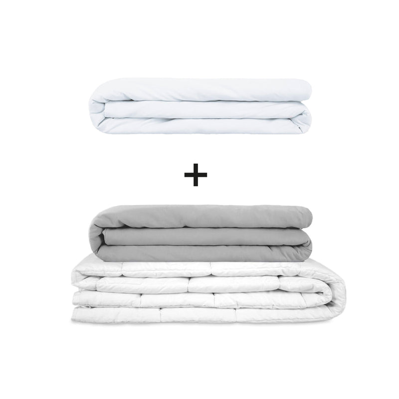 Originele therapiedeken - gewichtdeken set voor volwassenen inclusief 2 hoezen naar keuze