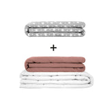 Original therapy blanket - weighted blanket set for adults including 2 covers of choice