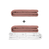 Original therapy blanket - weighted blanket set for adults including 2 covers of choice
