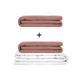 Original therapy blanket - weighted blanket set for adults including 2 covers of choice