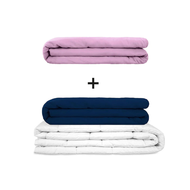 Original therapy blanket - weighted blanket set for adults including 2 covers of choice