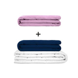 Original therapy blanket - weighted blanket set for adults including 2 covers of choice