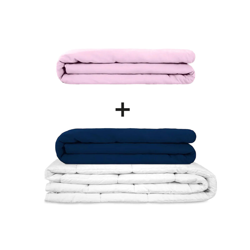 Original therapy blanket - weighted blanket set for adults including 2 covers of choice