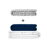 Original therapy blanket - weighted blanket set for adults including 2 covers of choice