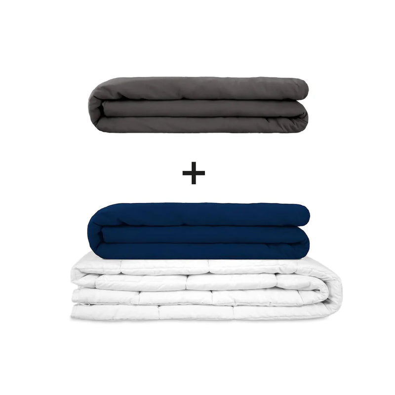 Original therapy blanket - weighted blanket set for adults including 2 covers of choice