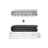 Original therapy blanket - weighted blanket set for adults including 2 covers of choice