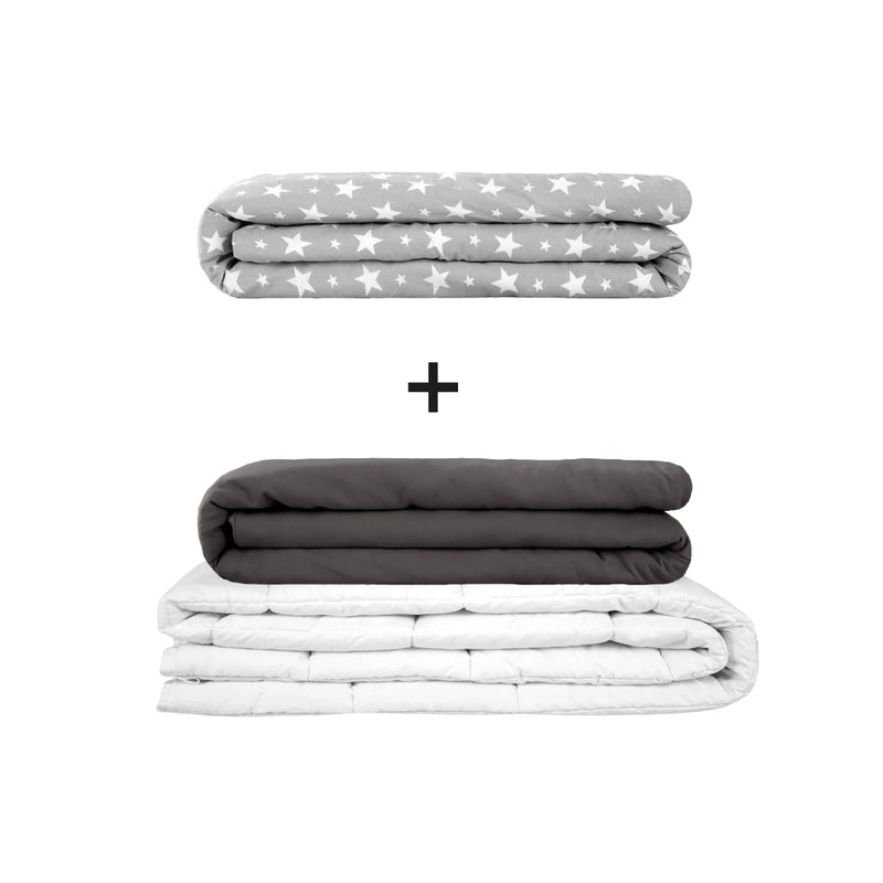 Original therapy blanket - weighted blanket set for adults including 2 covers of choice