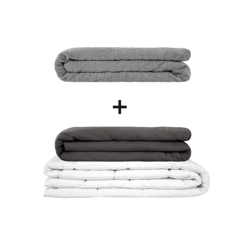 Original therapy blanket - weighted blanket set for adults including 2 covers of choice