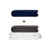 Original therapy blanket - weighted blanket set for adults including 2 covers of choice
