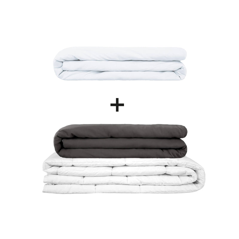 Original therapy blanket - weighted blanket set for adults including 2 covers of choice
