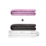 Original therapy blanket - weighted blanket set for adults including 2 covers of choice