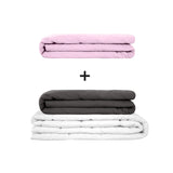Original therapy blanket - weighted blanket set for adults including 2 covers of choice