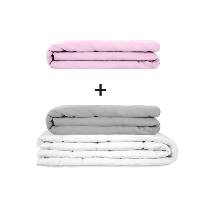 Original therapy blanket - weighted blanket set for adults including 2 covers of choice