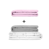 Original therapy blanket - weighted blanket set for adults including 2 covers of choice