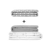 Original therapy blanket - weighted blanket set for adults including 2 covers of choice