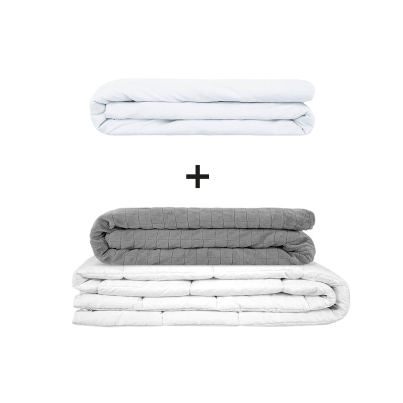 Original therapy blanket - weighted blanket set for adults including 2 covers of choice