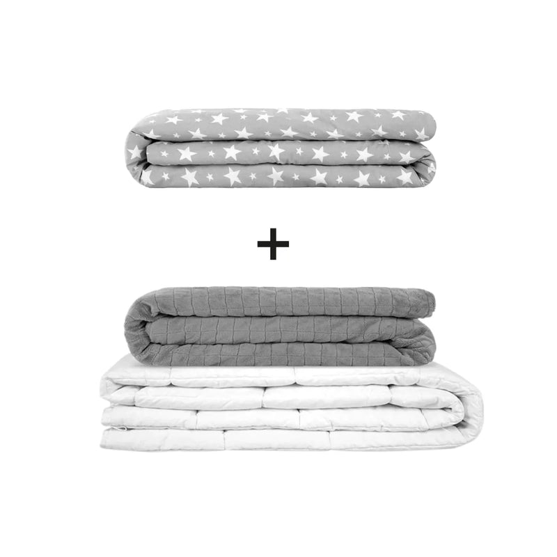 Original therapy blanket - weighted blanket set for adults including 2 covers of choice