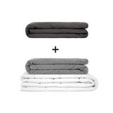 Original therapy blanket - weighted blanket set for adults including 2 covers of choice
