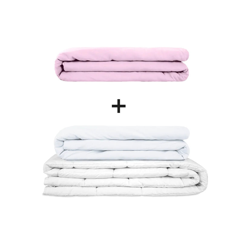 Original therapy blanket - weighted blanket set for adults including 2 covers of choice
