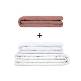 Original therapy blanket - weighted blanket set for adults including 2 covers of choice