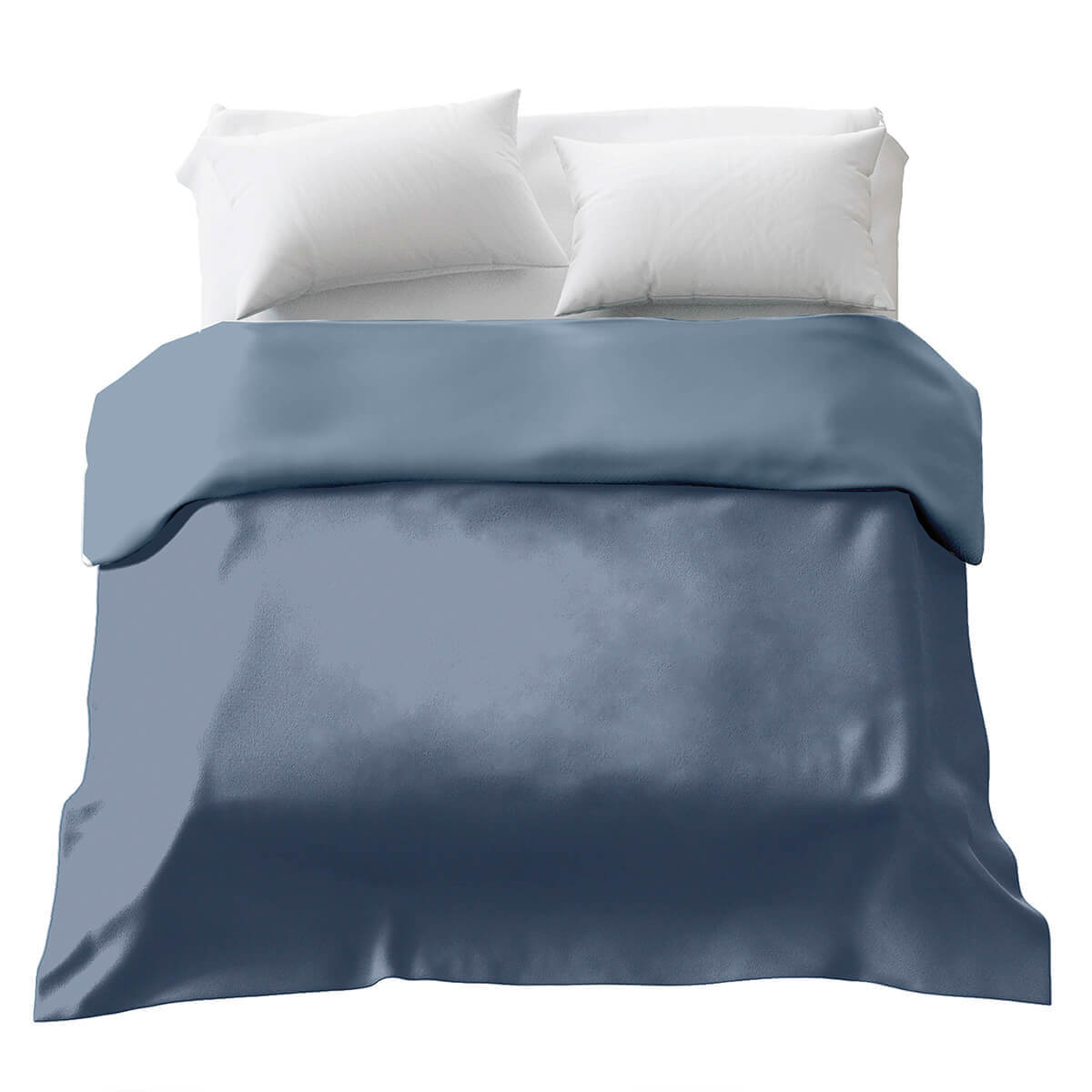 Originele therapiedeken - katoenen hoes in staalblauw