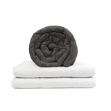 Original Therapy Blanket - Weighted Blanket with Cotton Cover in Dark Grey for Adults