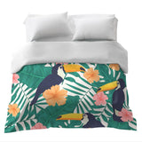 Therapy blankets with cotton cover, toucans