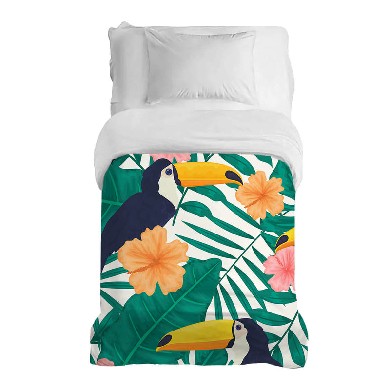 Therapy blankets with cotton cover, toucans