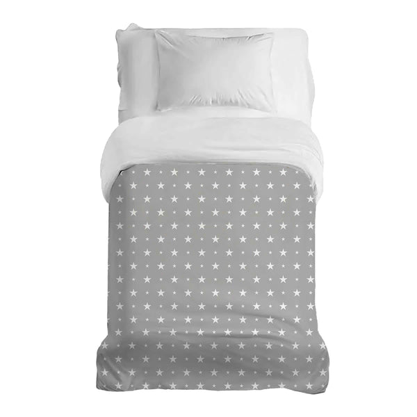 Therapy blankets cotton cover in grey with stars