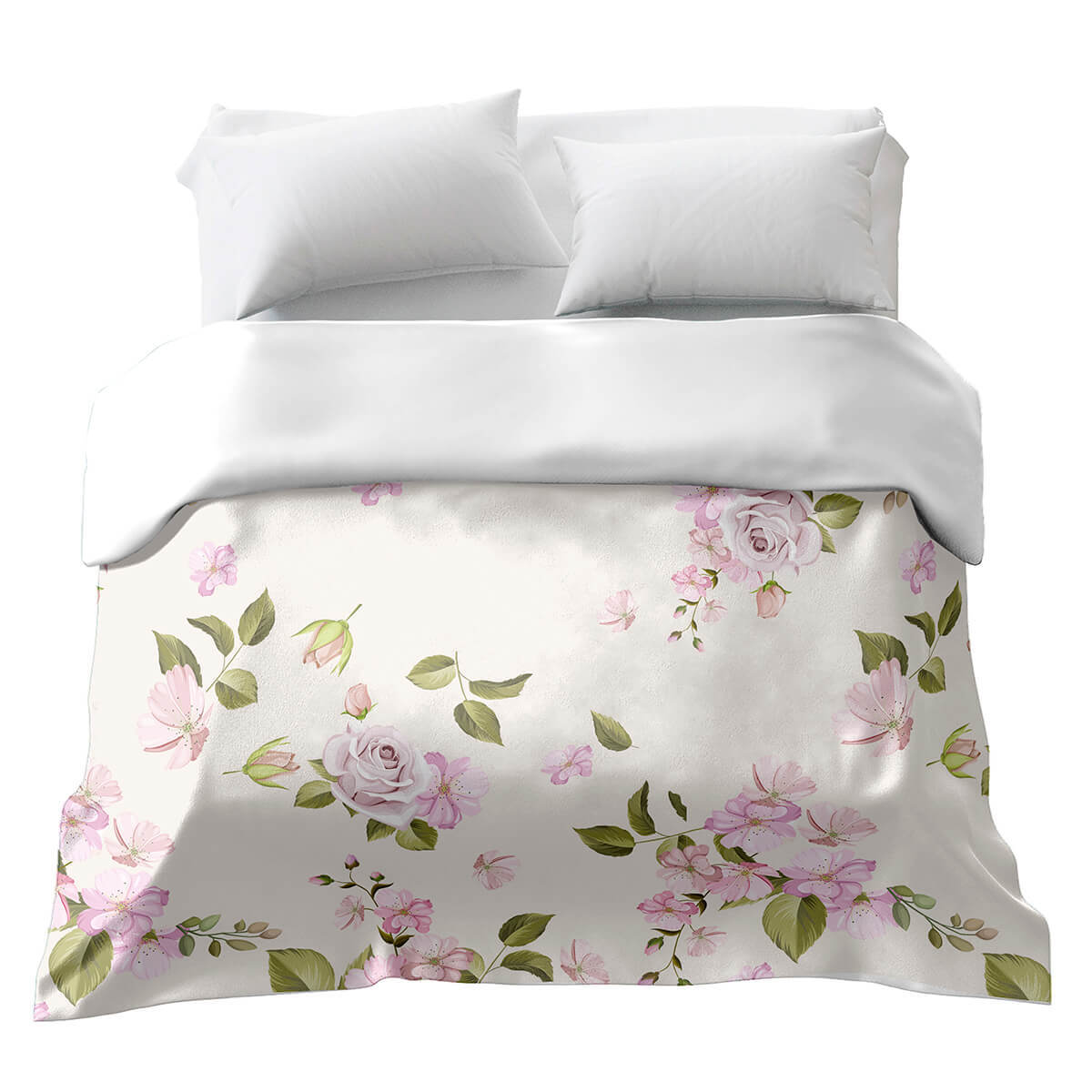 Original therapy blanket - cotton cover romantic roses