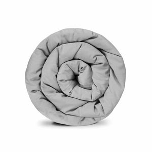 Therapy blankets Basic cotton cover in light grey