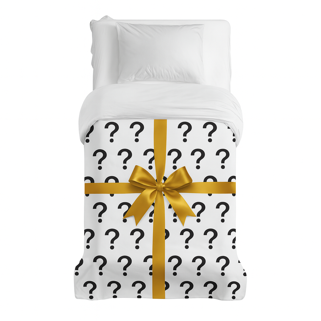 Originele therapiedeken - katoenen hoes in grijs met sterren