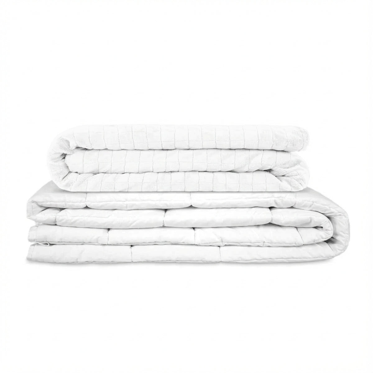 Original therapy blanket - weighted blanket with 4-season cover in fir green for adults