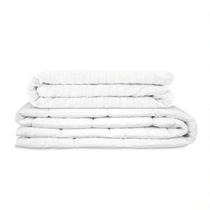 Original therapy blanket - weighted blanket with 4-season cover in fir green for adults