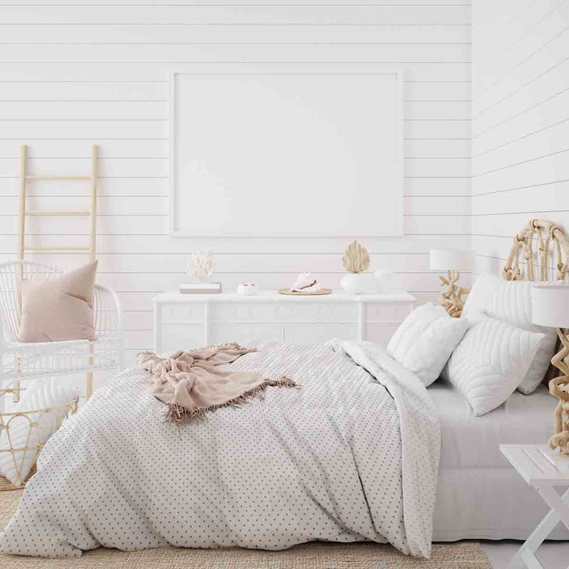 Therapy blankets cotton cover white with golden dots