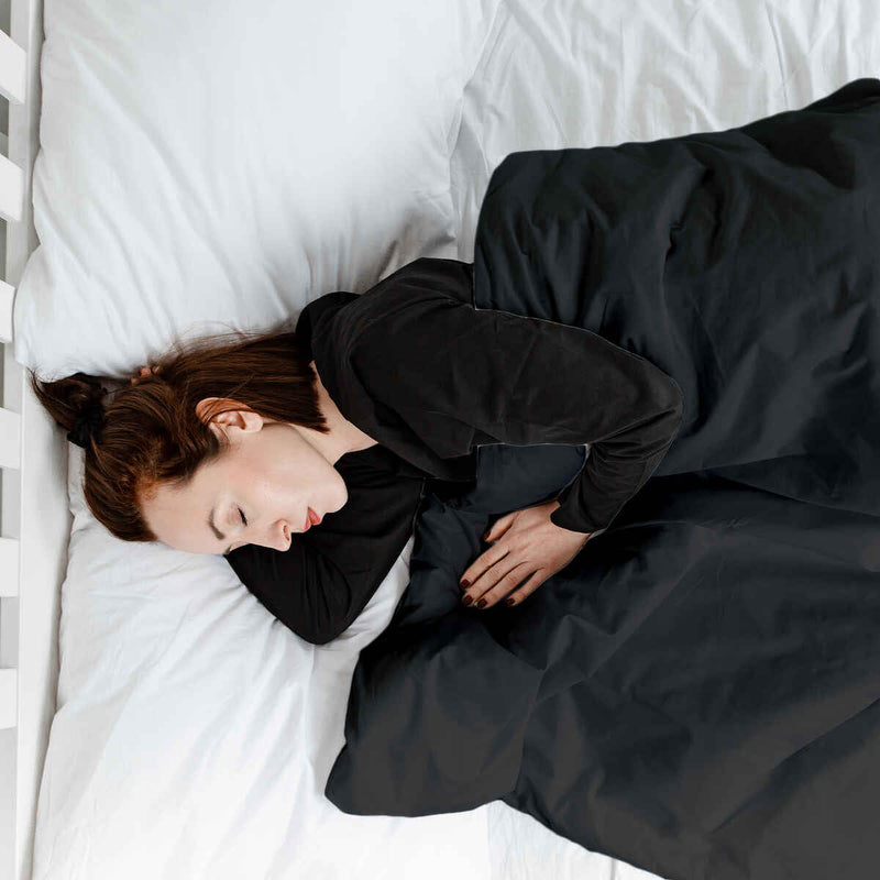 Original Therapy Blanket - Weighted Blanket with Cotton Cover in Dark Grey for Adults