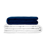 Original therapy blanket - weighted blanket with 4-season cover in blue for children